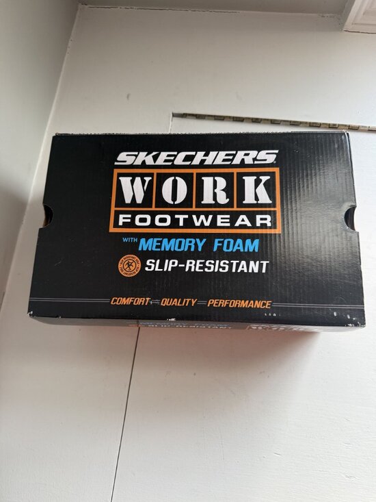 NWB Sketchers Footwear Sneaker D'Lux Walker SR Ozema Black Size US 5.5 $95 [jb] - Picture 8 of 16